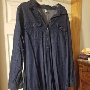 Old Navy Denim-Look Dress Large